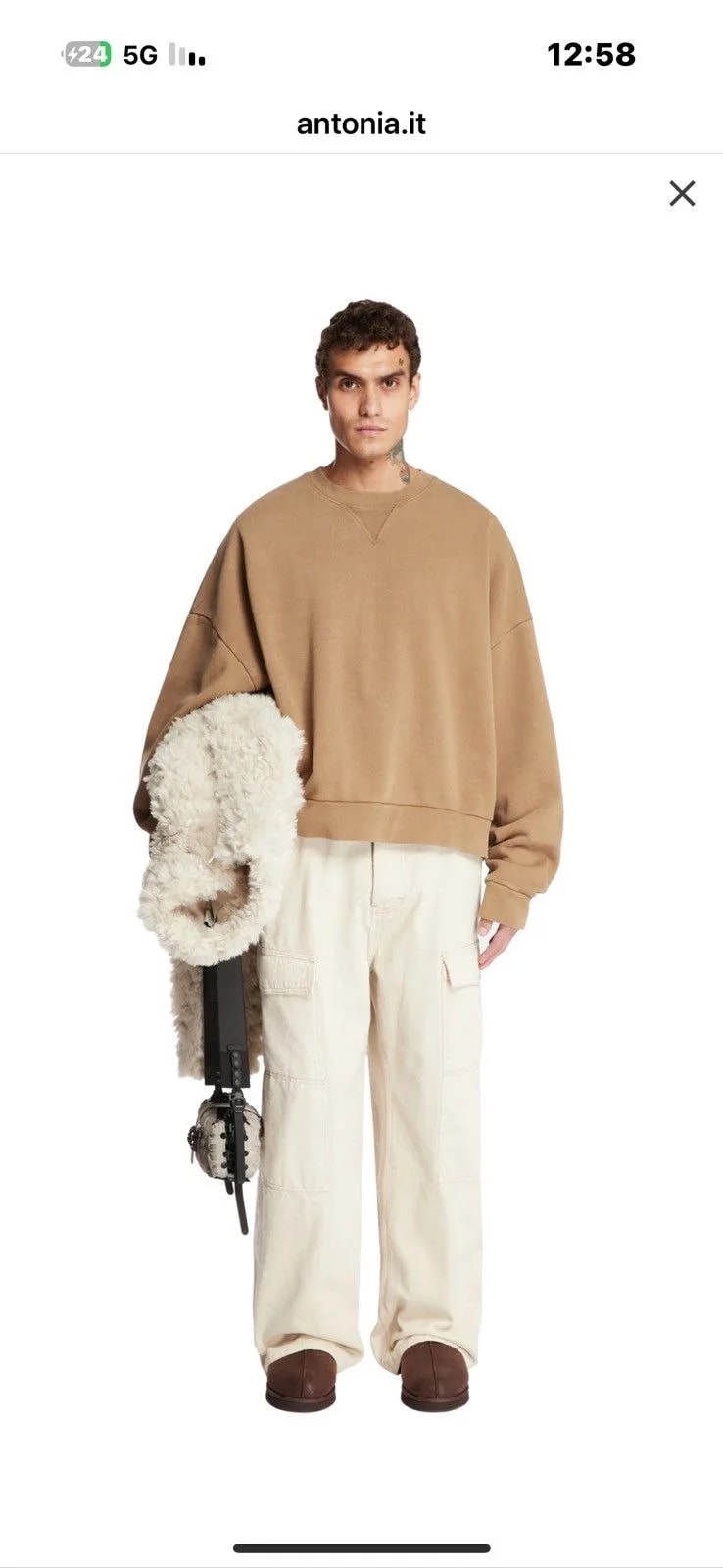 Organic Cotton Oversized Sweatshirt — streetwear — resale