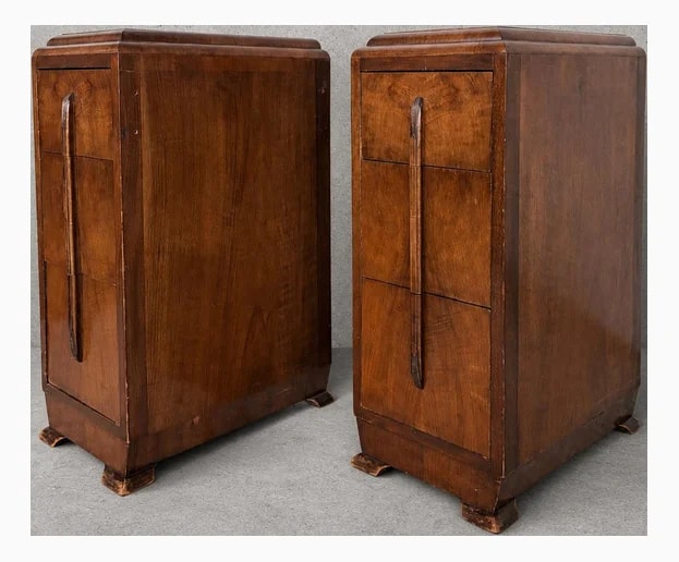 Art Deco Bedside Cabinets, 1930s, Set of 2 — Furniture — resale