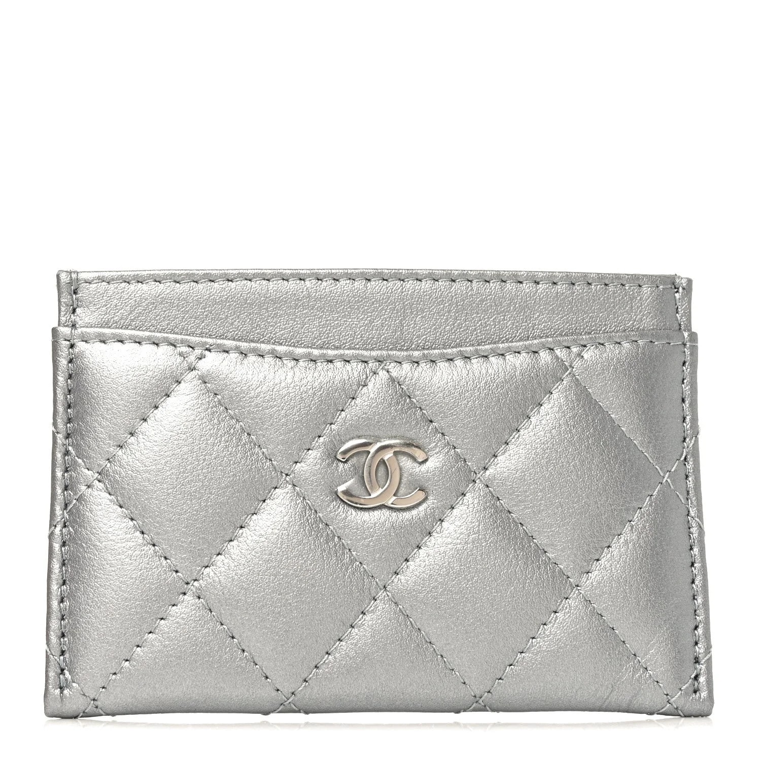 Chanel — Metallic CC Card Holder — Accessory — resale