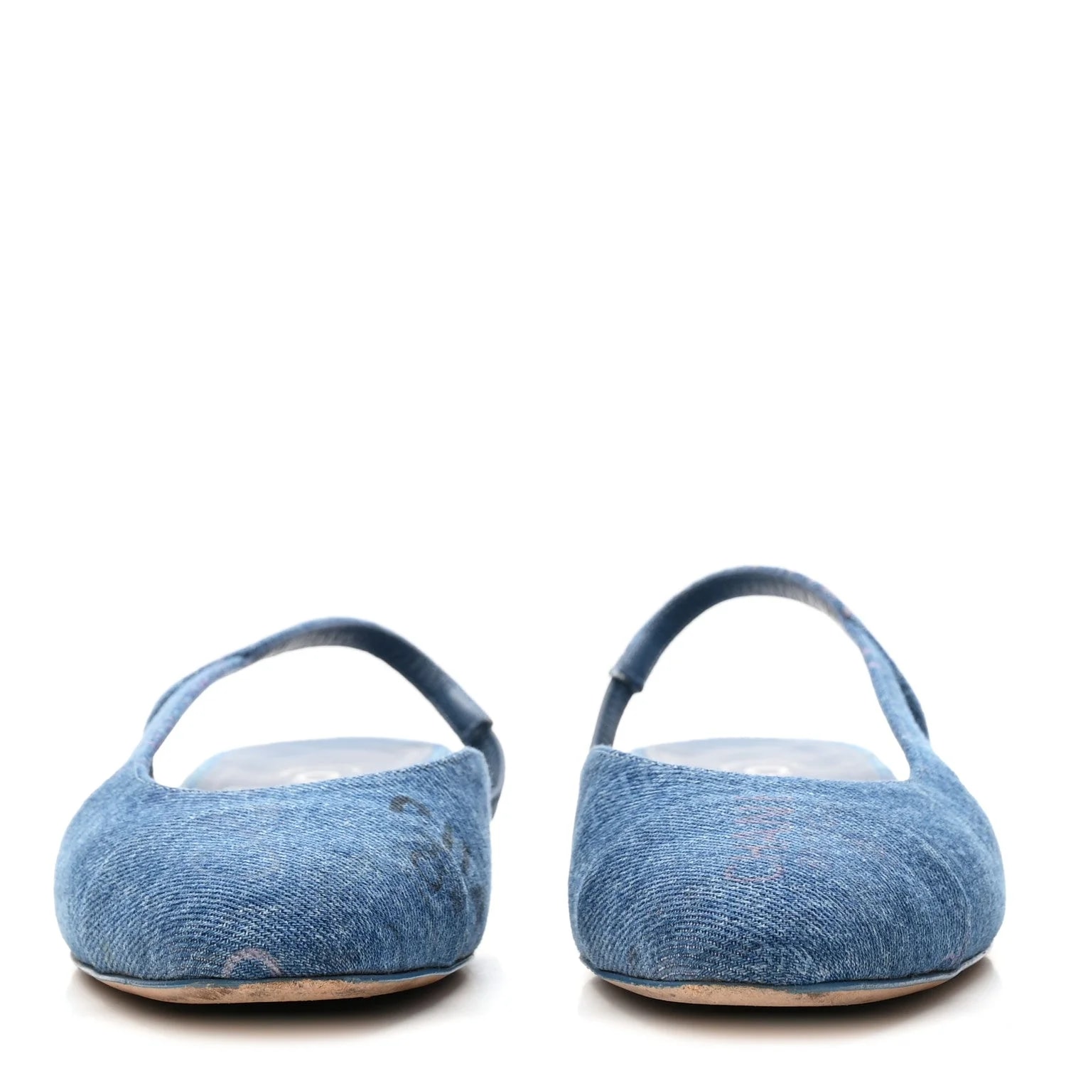 Printed Mood Cap Toe CC Slingback 36.5 3