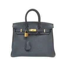 Noir — Hermes Birkin 25 Handbag Togo Hardware — Handbag — resale