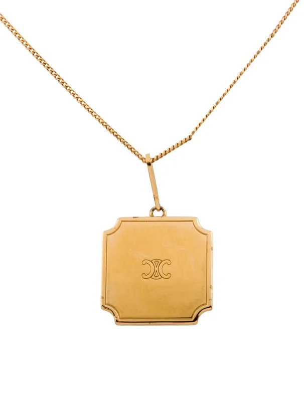 Celine — Celine Logo Plate — Jewelry — resale