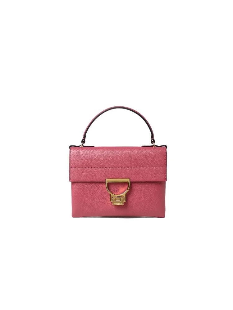 Coccinelle Arlettis Top Handle — Rose Gold Cowhide 2
