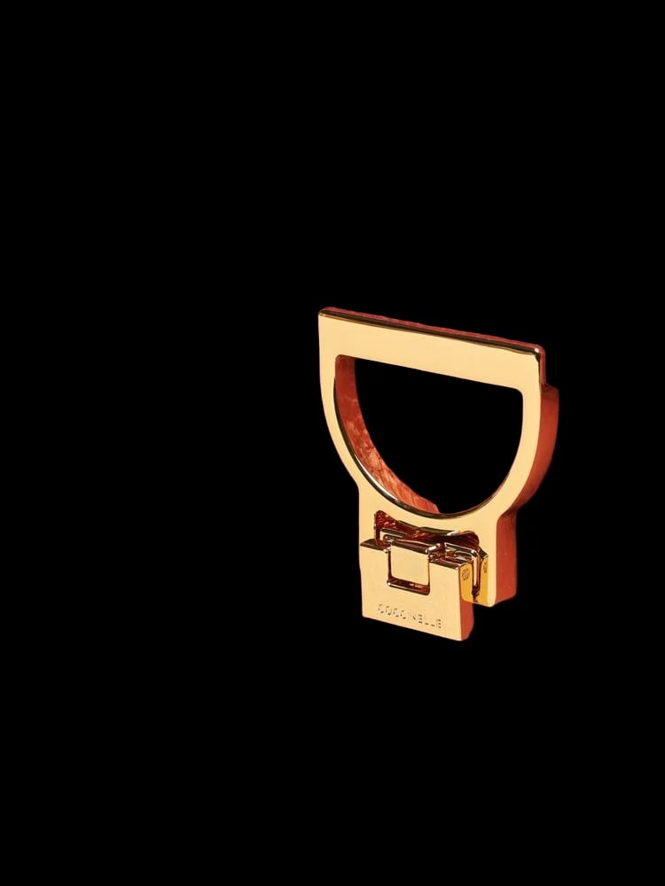 Coccinelle Arlettis Top Handle — Rose Gold Cowhide 3