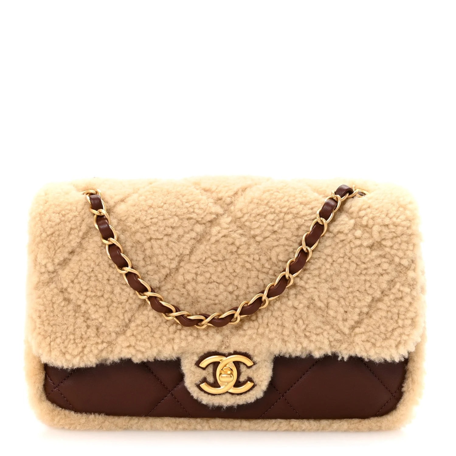 Chanel — Furry Coco Flap Dark — Handbag — resale