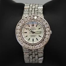 Breitling — 21 Carat Bust Down Breitling Starliner White Mother OF Pearl Dial Diamond ! — Watch — resale