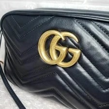 Auth Gucci GG Marmont Chain Cross 447632 2