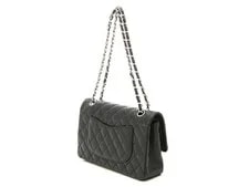 Chanel Matelassé W Flap 25 Chain / SV Caviarskin #DB086 2
