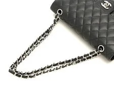 Chanel Matelassé W Flap 25 Chain / SV Caviarskin #DB086 4