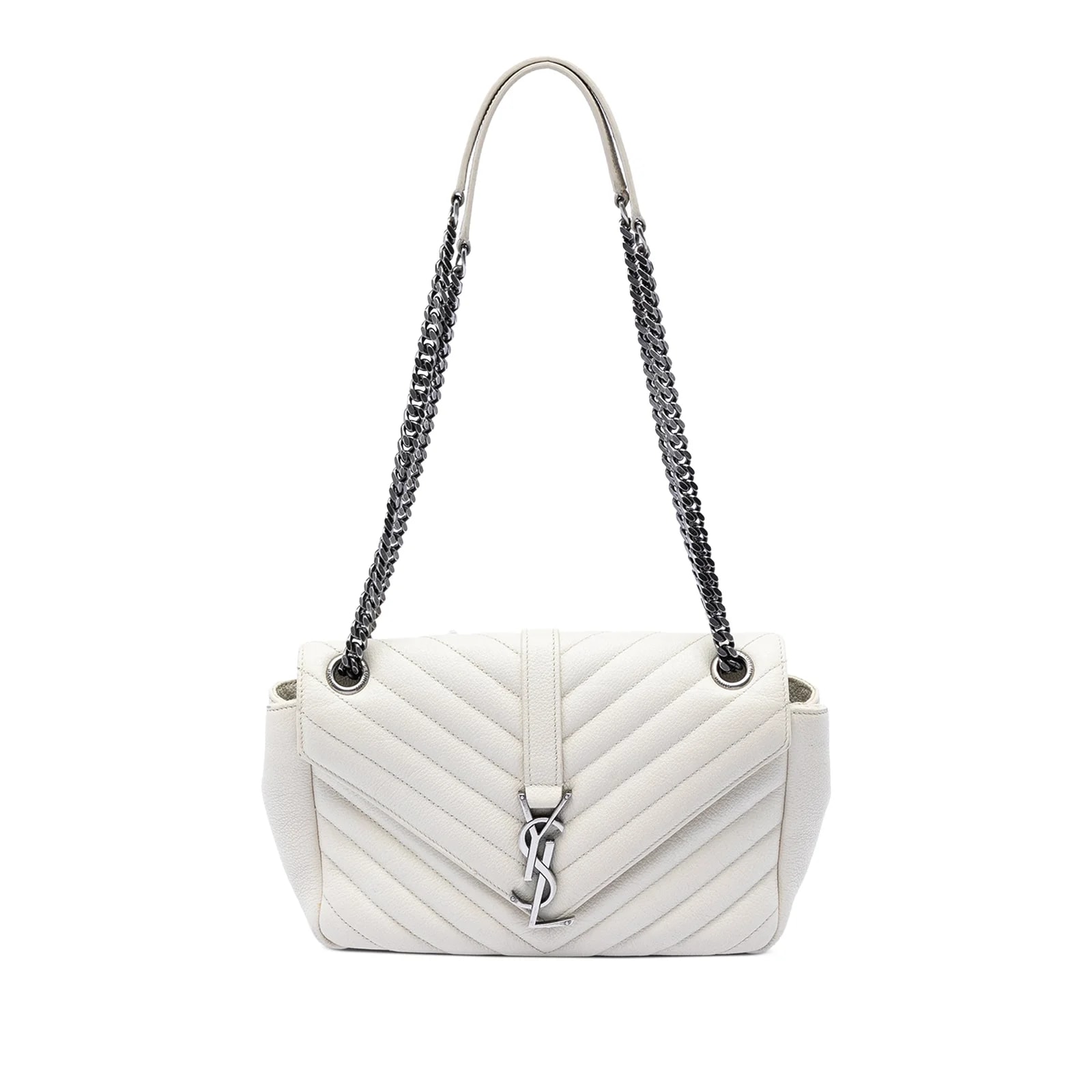 Saint Laurent — Medium Chevron Envelope — Handbag — resale