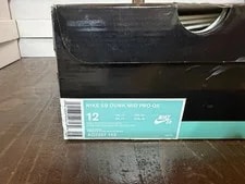 Nike SB Dunk Mid QS Widow AQ2207-163 Size 12 With Familia Dust Bag 3
