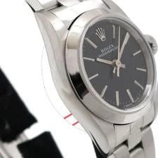 Rolex Oyster Perpetual 67810 24.0mm Stainless Steel Black #UW939 3