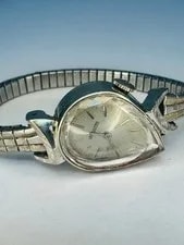 Jaeger-LeCoultre 1950's Tear Drop 14k White Gold S Asymmetrical 4