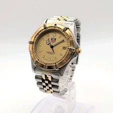 TAG Heuer Professional 2000 Quartz Silver Gold Dial Y2K Operation 3