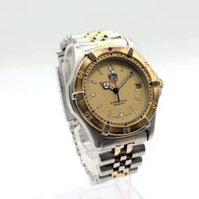 TAG Heuer Professional 2000 Quartz Silver Gold Dial Y2K Operation 4