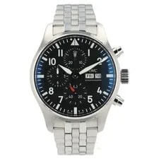 IWC — IWC Pilot Chronograph IW377704 Automatic 43mm Black #HD398 — Watch — resale