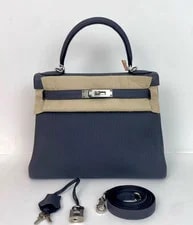 Hermès — Auth Hermès Kelly 28 Nuit Palladium — Handbag — resale