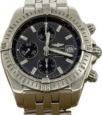 Breitling Chronomat Evolution A13356 Gray Automatic Excellent A6637 3