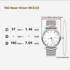 [N ]tag Heuer Kirium WL5113 Automatic Chronometer Blue Navy 37mm Z268 2