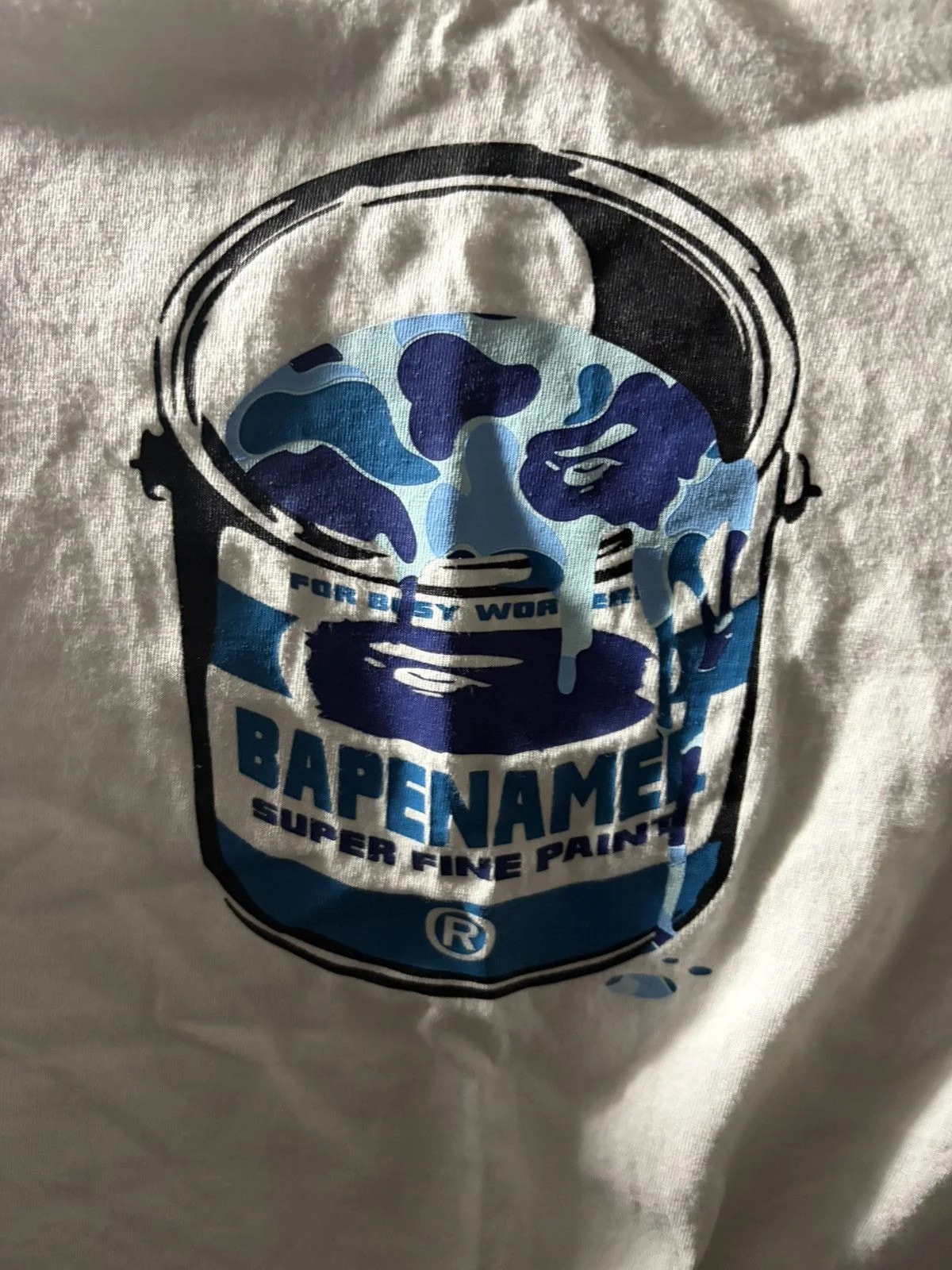 Bape — Bape Paint Can Tee — streetwear — resale
