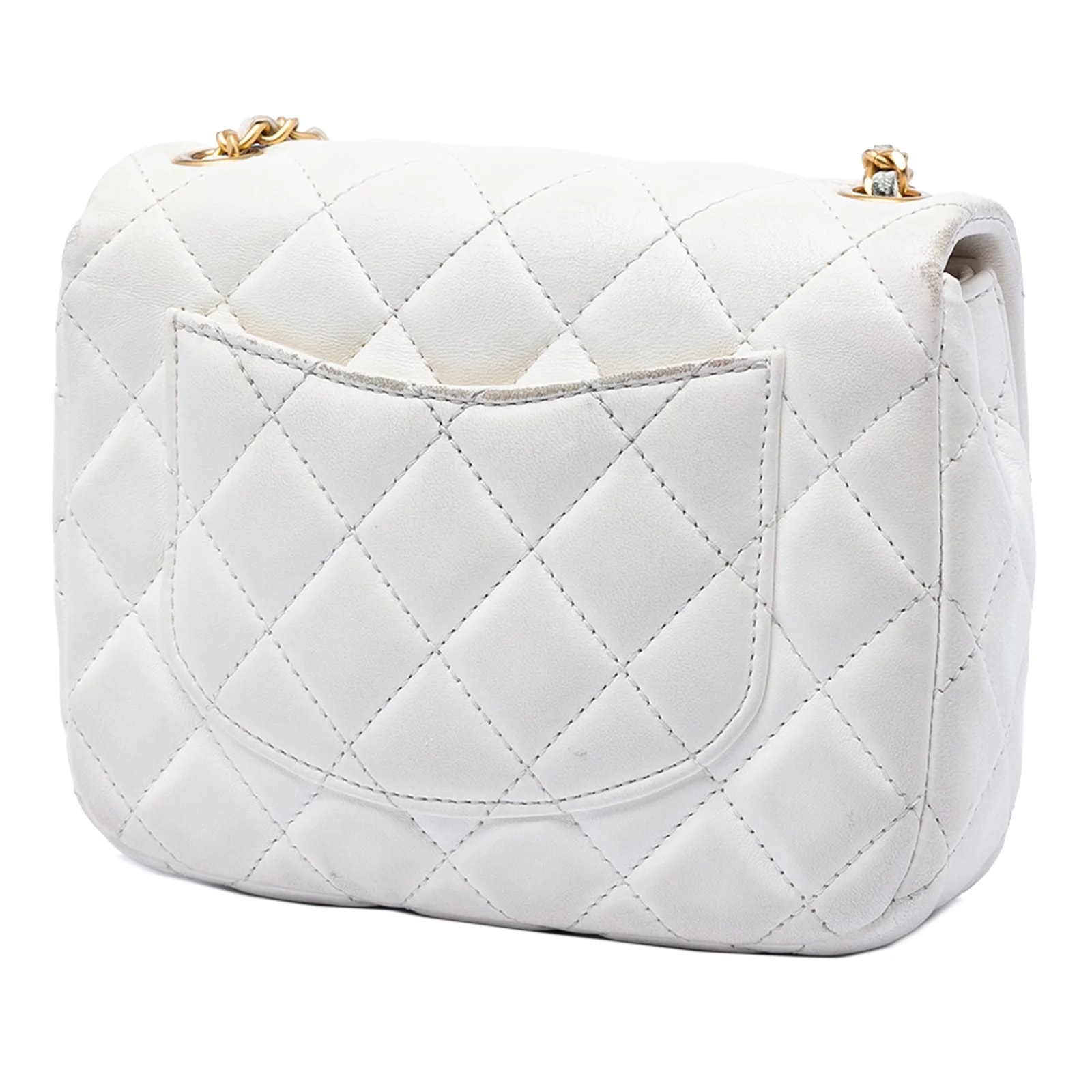 Square Classic Enamel Coco Hearts Single Flap 2