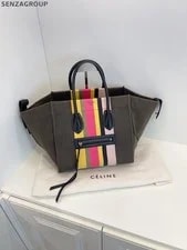 Celine Luggage Phantom Colorful Stripe Travel Casual 2