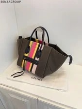Celine Luggage Phantom Colorful Stripe Travel Casual 4