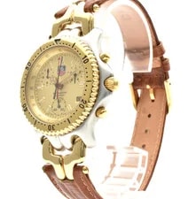 Tag Heuer — TAG Heuer CG1121-0 Sel Chronograph Gold Dial 39mm Bands Leather From Japan — Watch — resale