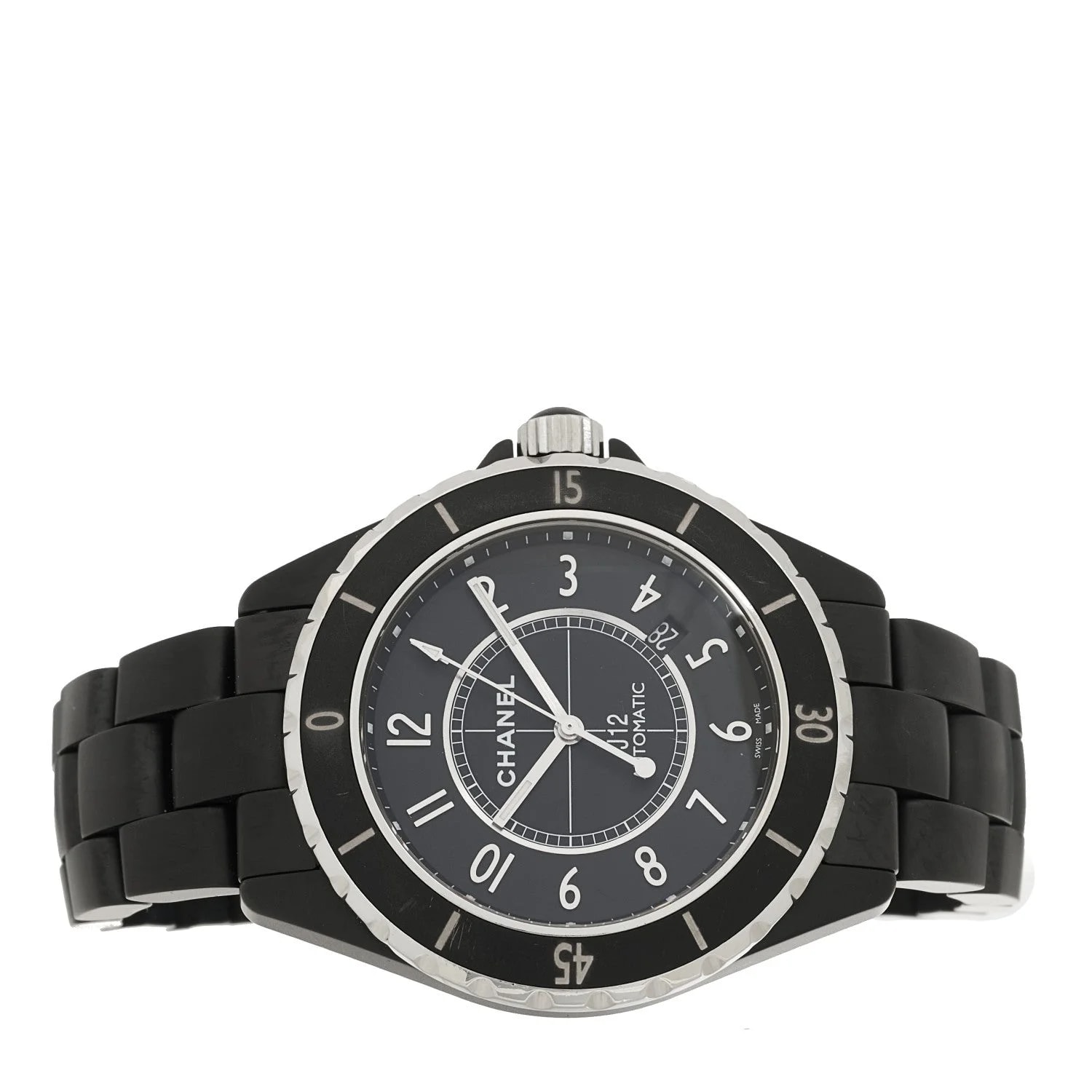 Stainless Steel Matte Ceramic 41mm J12 Automatic Black 2