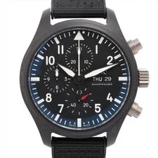 IWC — IWC Pilot TOP GUN IW389101 Ce×ti SS & Rubber AT Black Dial — Watch — resale