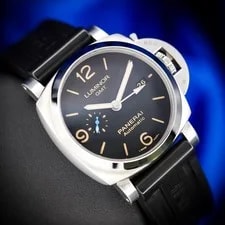 Panerai Luminor 1950 3 Days GMT PAM01320 44mm Steel Black Dial Box Papers 2