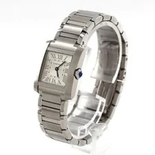 Authentic Cartier Tank Française SM WSTA0065 Stainless Steel Quartz #270-00... 2
