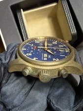 2023 IWC Pilot's Chronograph Bronze Blue 41mm IW388109 Complete 2