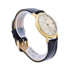 Patek Philippe 3445 Calatrava 18k Gold 35mm Silver Dial Automatic Serviced 2