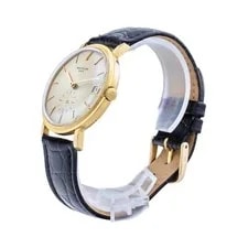 Patek Philippe 3445 Calatrava 18k Gold 35mm Silver Dial Automatic Serviced 3
