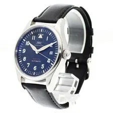 IWC Schaffhausen Pilot's Spitfire IW326803 39mm SS Black Dial Date #C446 2