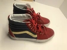 Vans X Captain Marvel SK8 Hi Tops Shoes 7 M 8.5 W 4