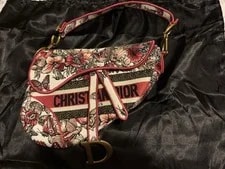 Dior — Dior and Floral Saddle — Handbag — resale