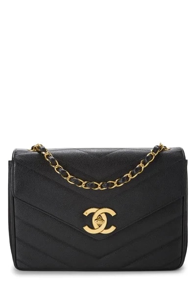 Chanel — Chevron Flap — Handbag — resale