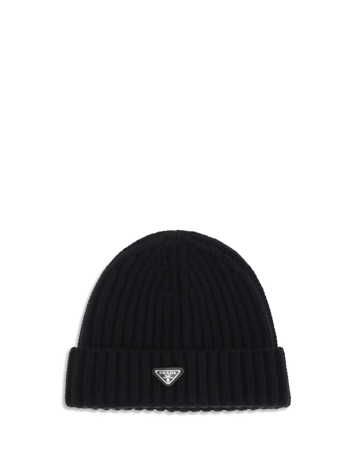 Prada — Prada 2hc3902dzl Ribbed Virgin Beanie — Ovis Aries Beanies — Accessory — resale