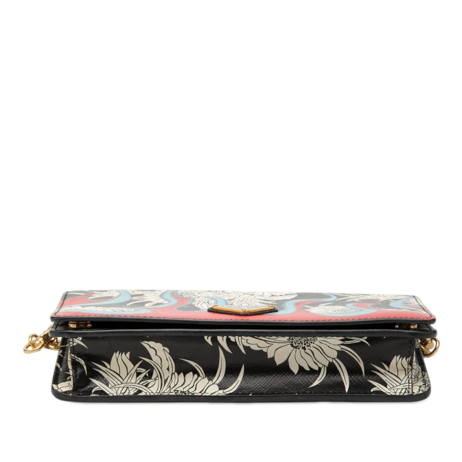 Floral Print Wallet on Chain 3