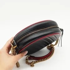 Gucci GG Marmont Color-Blocked Logo Quilted Chain - Very Good #9QQP2W 3