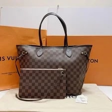 Louis Vuitton — Louis Vuitton Neverfull Mm Checkered - Excellent #BLOY5E — Handbag — resale