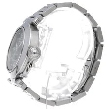 Cartier Pasha C Big Date W31053M7 Stainless Steel mensWatch Black 3