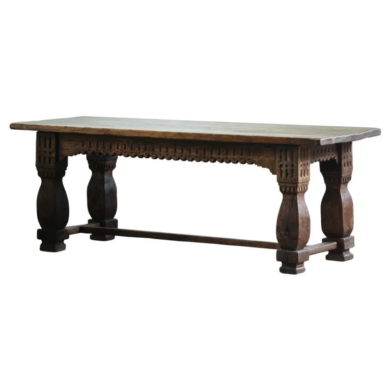 Large 17th Century Jacobean Style Baroque Farmhouse Refectory – Early 1900 — Furniture — resale