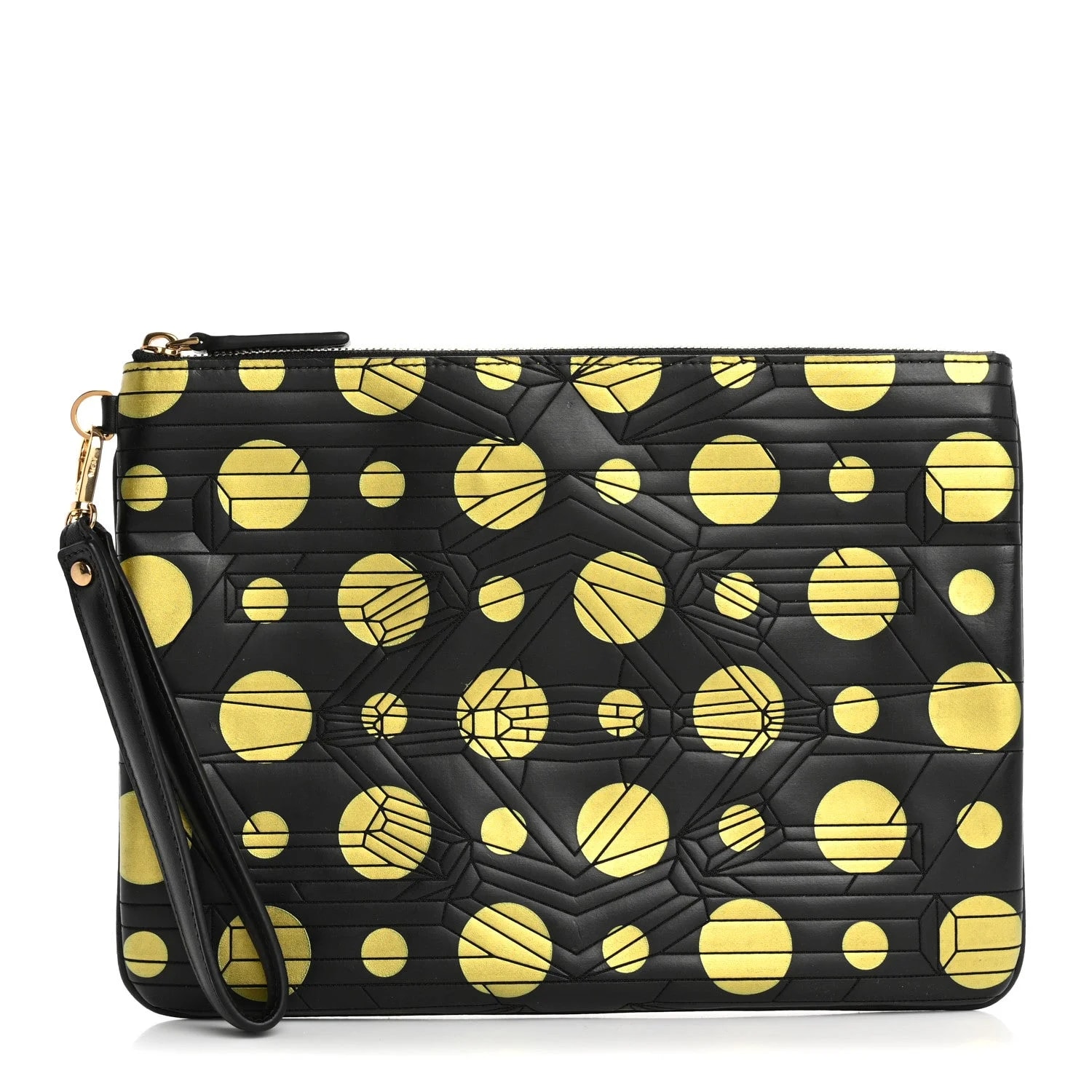 MCM — Visetos Polka Dot Wristlet Zip Pouch — Accessory — resale