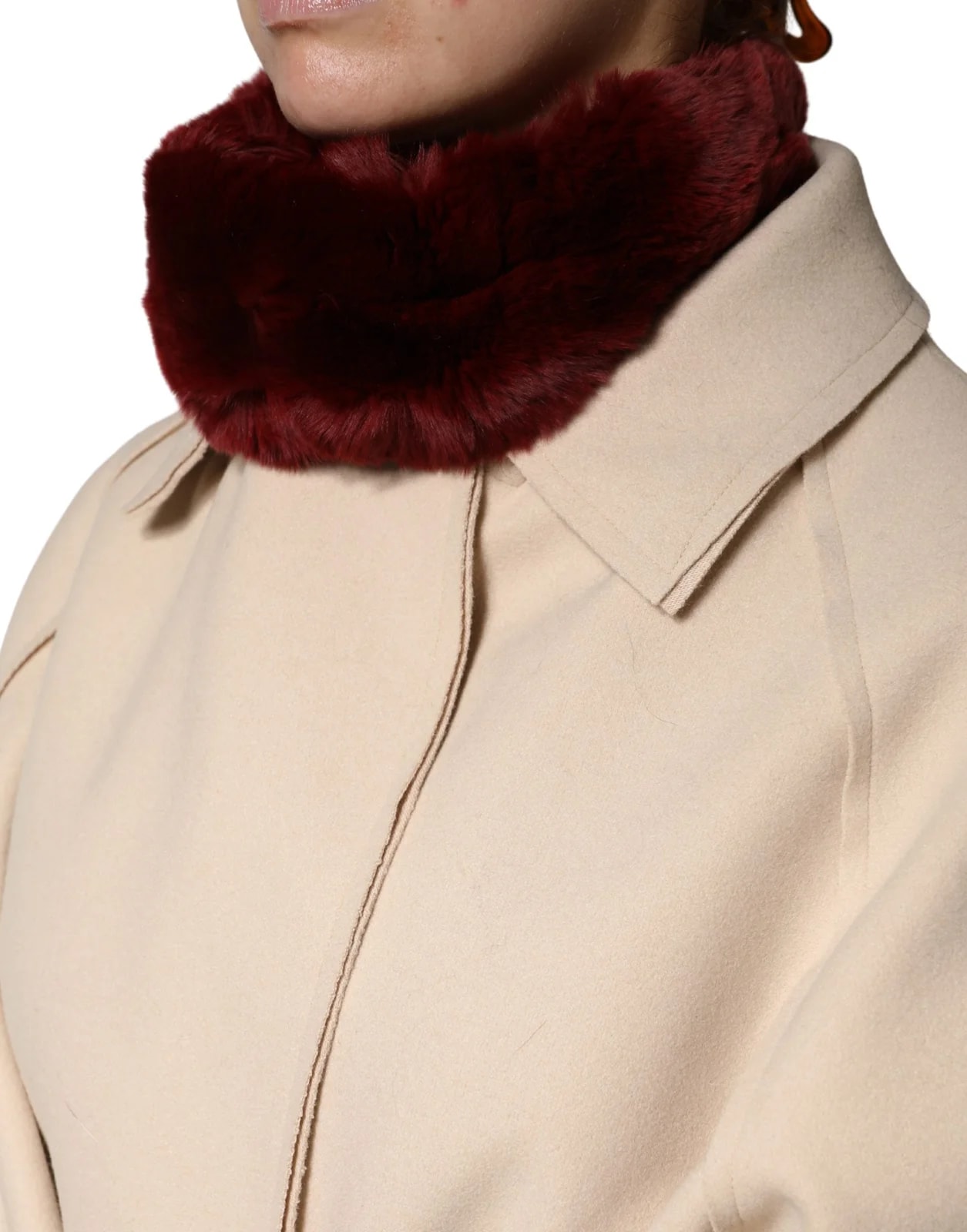 Dolce & Gabbana Lamb Fur Collar Neck Wrap 50cm X 8cm Scarf 2