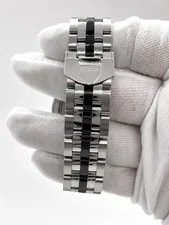 Tudor Glamour Day-Date Two Tone Black Silver 56010N 2