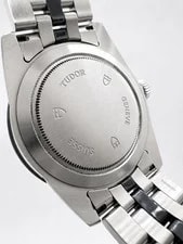 Tudor Glamour Day-Date Two Tone Black Silver 56010N 4