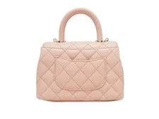 Chanel AS2215 Grained GHW Top Handle Flap #006 2